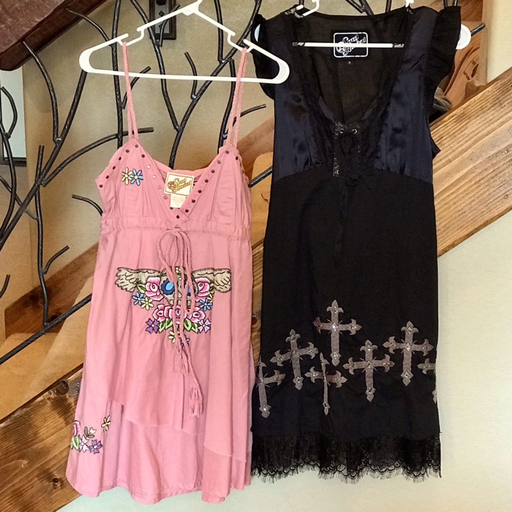Lot of 2 Embroidered Soul Revival Dresses Medium
